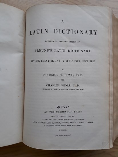 Lewis &amp; Short 1